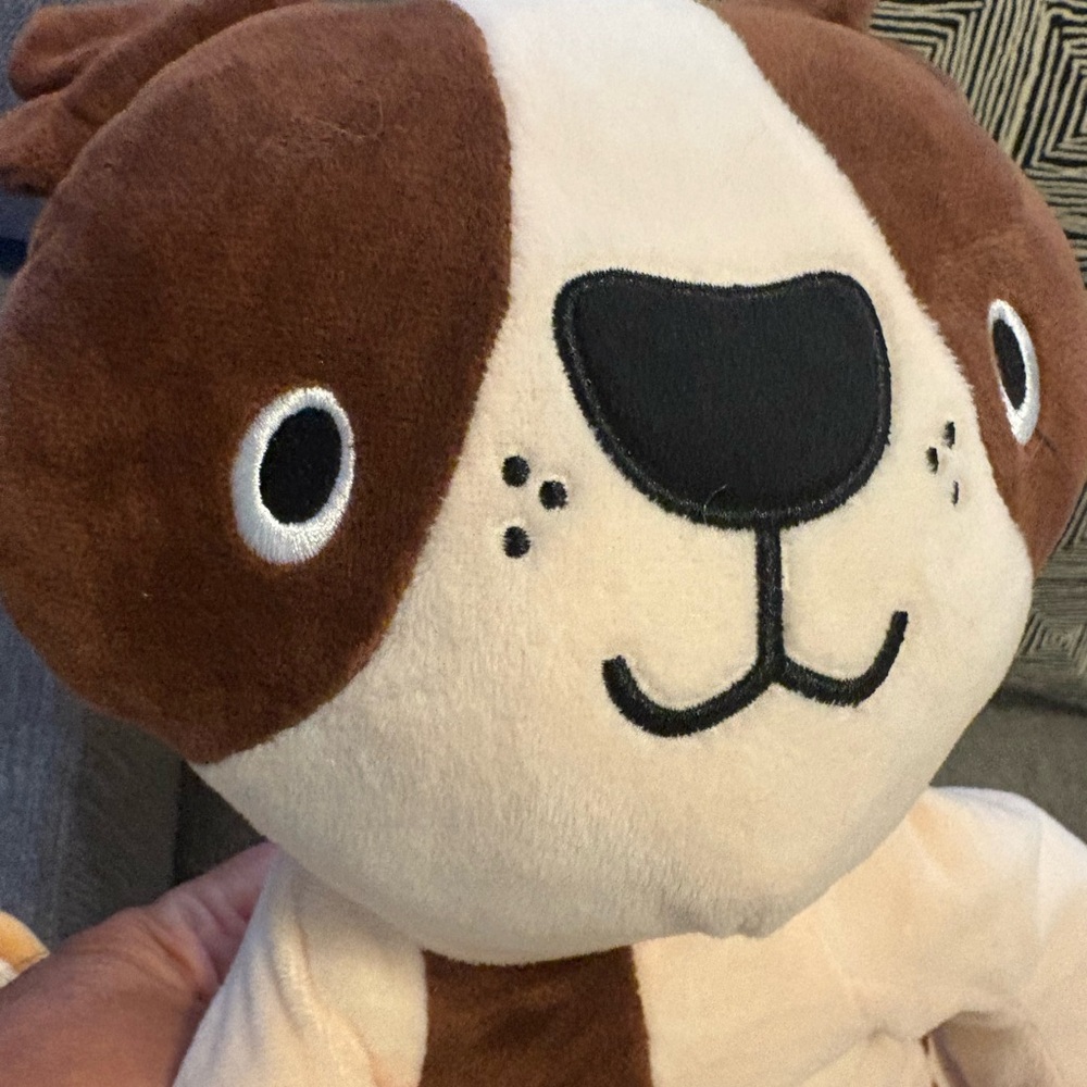 Plush Brown and Cream Puppy Stuffed Animal Plush Toy